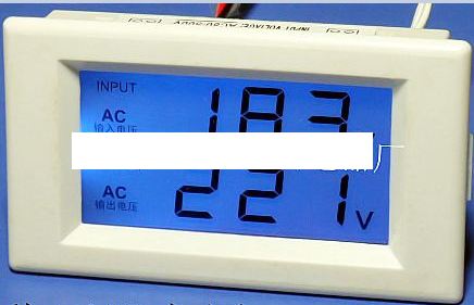 มิเตอร์ AC 80-500V แสดงvolt input และ output ของไฟ